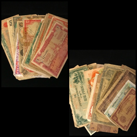 Lot Of Foreign Currency Notes