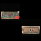 France Military Currency Note