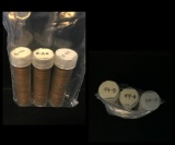 Lot Of 3 Rolls Of Lincoln Cents