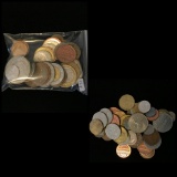 Lot Of World Coins & Tokens