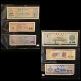 Set Of 3 Foreign Exchange Certificates
