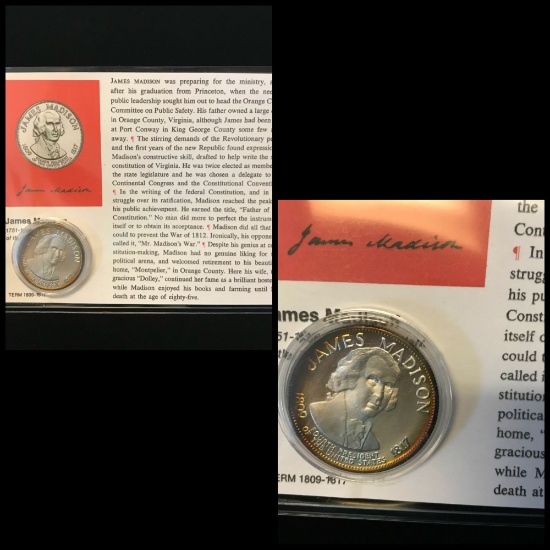 Sterling Silver Comm. Presidential Medal