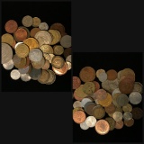 Lot Of World Coins & Tokens