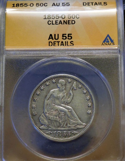 1855-O Seated Liberty Half Dollar