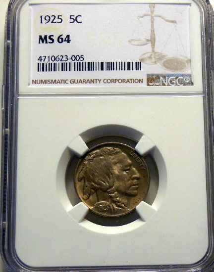 1924-P Buffalo Nickel NGC MS-64