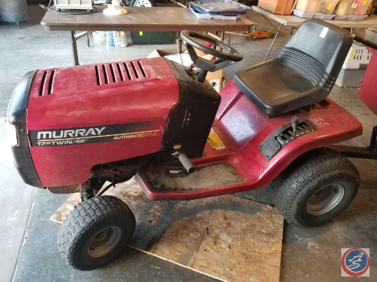 Murray 17 hp twin/46 automatic drive riding mower with wide body