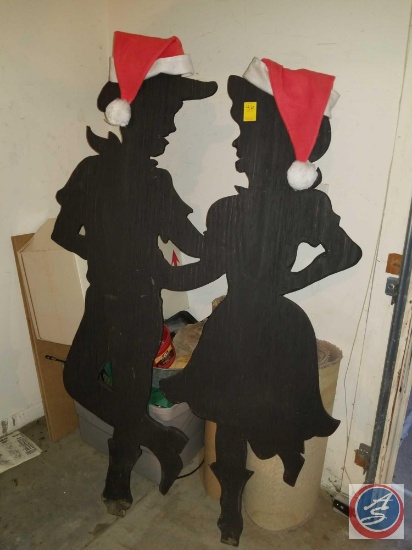 Cowboy/Cowgirl silhouette, approximately 5 feet tall