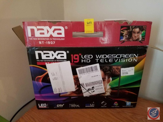 Naxa 19" LED widescreen TV (model #NT-1907) new in box