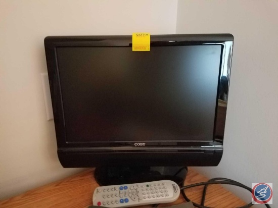 Coby 15.4" TFT LCD widescreen TV with side loading DVD player and remote (model #TFDVD1574)