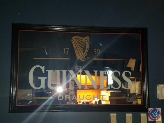 Guinness Draught mirror wall sign (64 X 41)