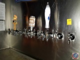 12 tap beer system with lines and gauges- includes 3 tap handles