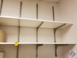 3 section 7 board adjustable wall shelving (CONTENTS NOT INCLUDED)