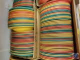 (2) boxes of Melamine G.E. T. dishware including oval dinner plates, oval side plates, round salad