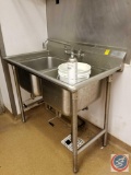 Advance Tabco stainless steel 2 tub kitchen sink 43