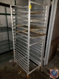 Speed rack on casters with 2 trays