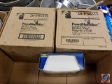 (2) partial boxes of food handler broiler meat bags on a roll, and Dixie deli patty paper