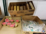 (3) boxes containing salad crackers, assorted crackers (one sleeve is open), (33) individual serving