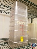 (6) 6qt. Cambros storage containers