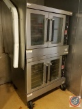 Stainless steel, commercial Wolf double deck electric convection oven (model # unavailable)