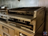 Stainless steel, commercial Magikitch'n gas grill (model #RMB APM 30)- some knobs are missing