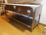 Stainless steel, commercial Duke brand 5 well electric steam table (model #E305M)