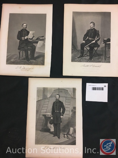 [3] Single Civil War Officer Photos - 11 x 8''