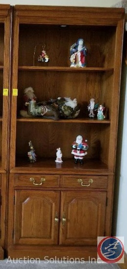 Hooker Brand 2-Door/3-Tier Wooden Bookcase w/ Drawer 34" x 80" x 14" (CONTENTS NOT INCLUDED)