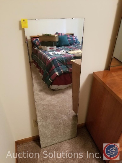 Wall/Door Mirror w/out Frame Measuring 4' x 16"