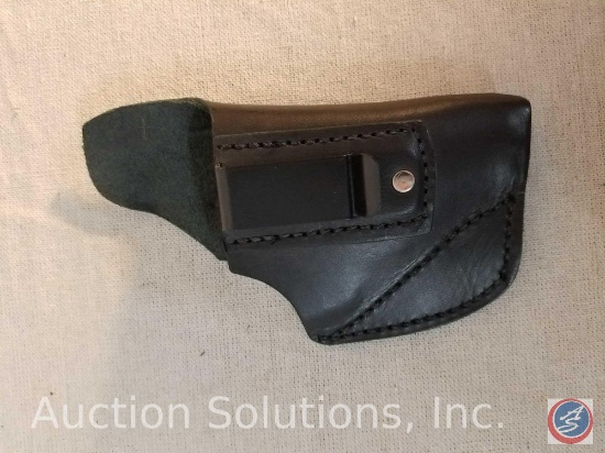 Leather holster with belt clip