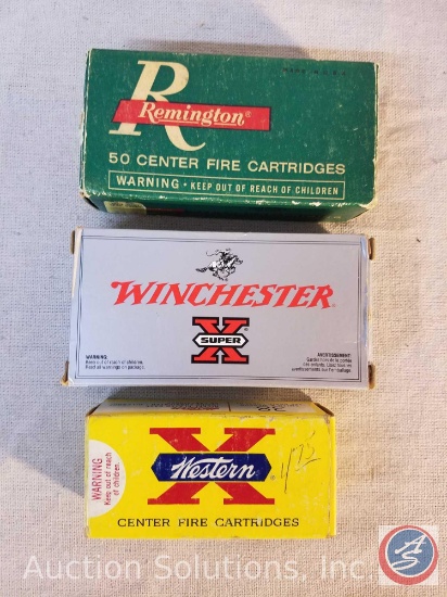 (3) boxes of ammunition including Remington 38 S&W, Winchester 38 S&W, and Western 38 S&W