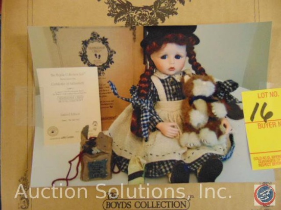 [2] Boyd's Bear 'Yesterday's Child' L.E. Porcelain Dolls: Jamie 'The Last One' No. 650/12000; and