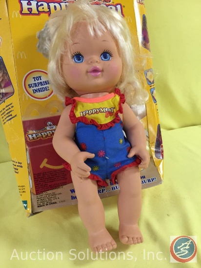 McDONALDS 'MCDONALDLAND' HAPPY MEAL GIRL DOLL, 14" tall in Original Box, includes hamburger, fries,