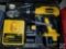 DeWalt adjustable clutch cordless 3/8 in. VSR drill w/ (2) batteries and charger. Model #DW972