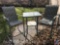 Bar height patio table and (2) bar height patio chairs