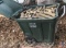 Rolling Recycling Waste Container full of Small (Starter) Fire Wood
