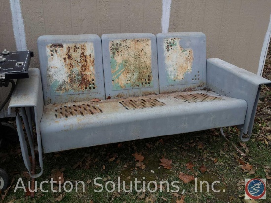 Vintage 3-Seat Metal Patio Glider