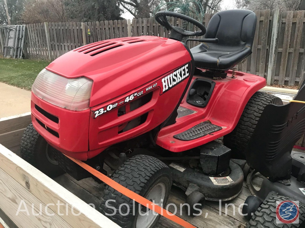 Huskee 23hp 46 In Cut Lawn Tr Auctions Online Proxibid Huskee 23hp 46 In Cut Lawn Tractor