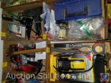 (4) flats containing Black and Decker 3/8 in. electric drill #7144, 
