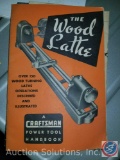 Sears Roebuck wood lathe Model #103 3070 w/ (2) Craftsman wood lathe manuals