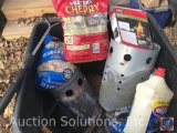 50 Gal. Rubbermaid Waste Can w/ Lid plus Grill accessories including; Kingsford Lighter Fluid,