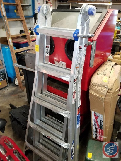 Werner 300 pound capacity 21 foot adjustable ladder Model #MT-22.