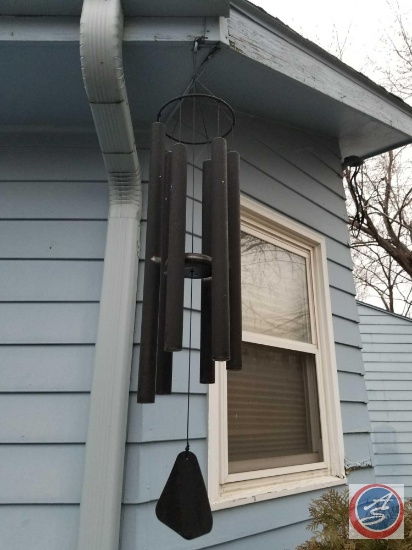 ALL outdoor d?cor, including metal posts, fencing, birdbaths, (2) windchimes, and more