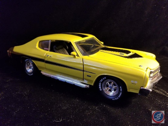 Die cast Chevelle SS, yellow in color with black racing stripe
