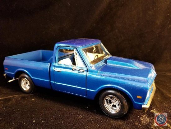 Ertl die cast 1968 Chevy Pickup, blue in color