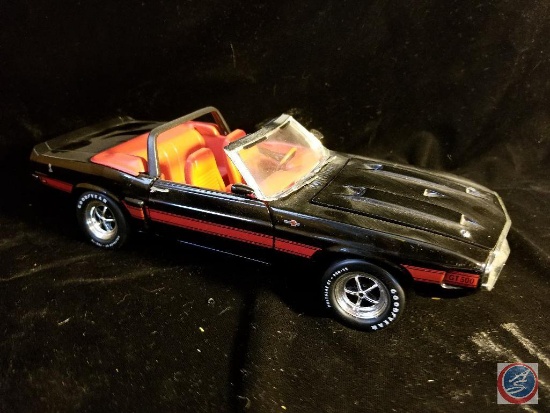 Ertl die cast Mustang Cobra GT 500 convertible, black in color with red stripes