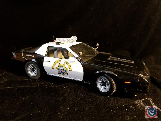 Sun Star die cast police car, black in color