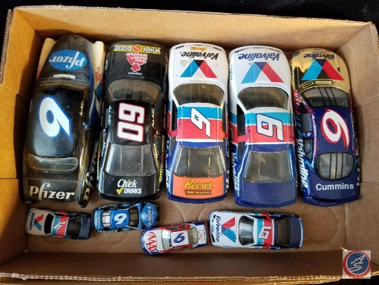 Mark Martin die cast cars of assorted sizes