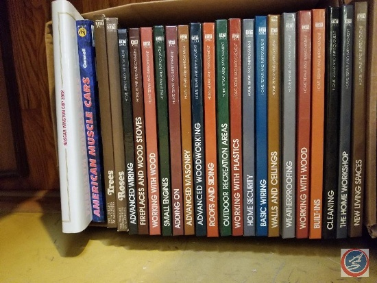Box containing assorted Home Improvement books