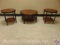Set of (3) Ashley Furniture Cocktail Tables - Two-Tone Round [1] 36