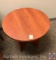 20'' Circular Cherry Finish Office Side Table